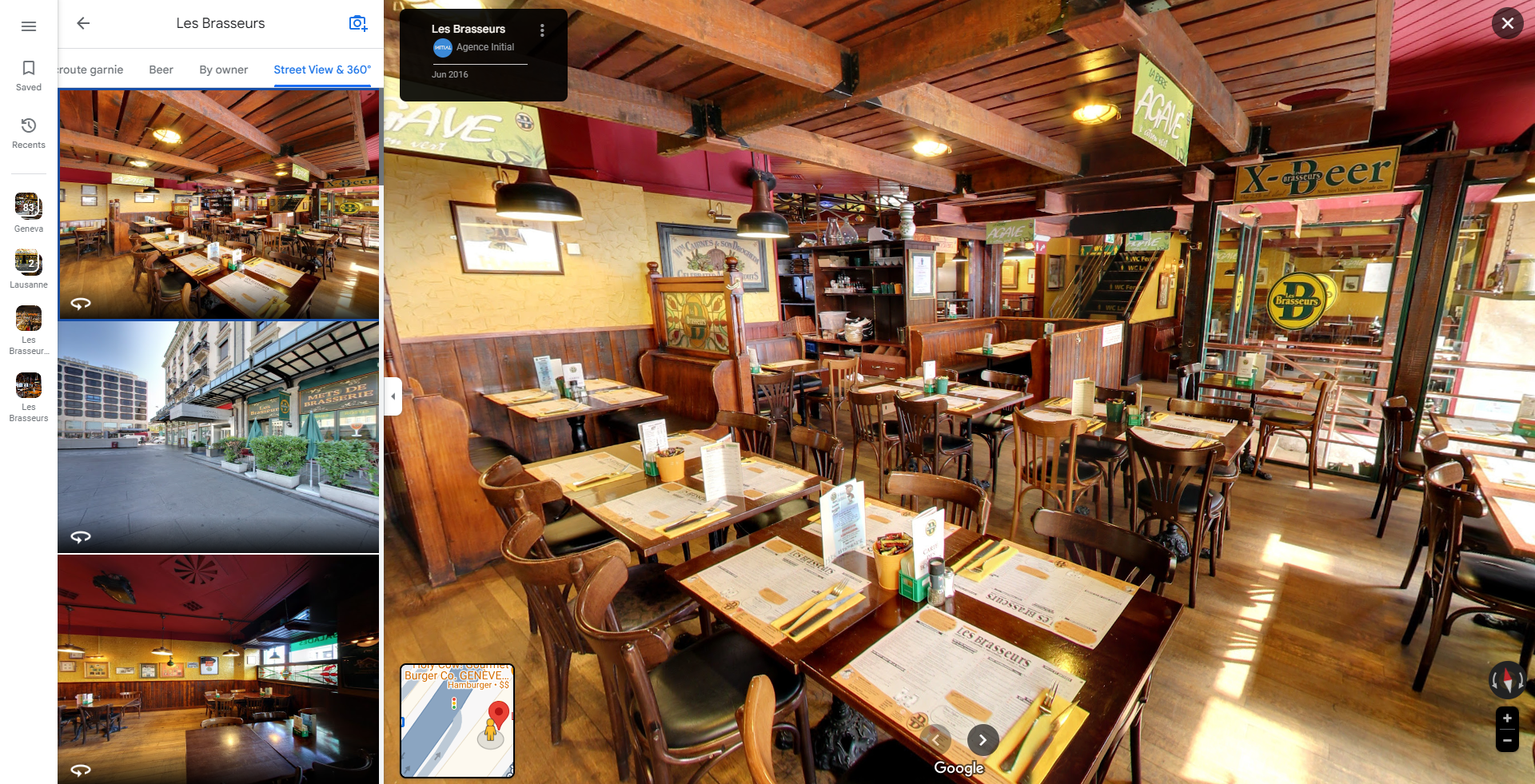 360 Virtual Tour Screenshot Example for demonstrating how it can help improve Google Business profile engagement.
