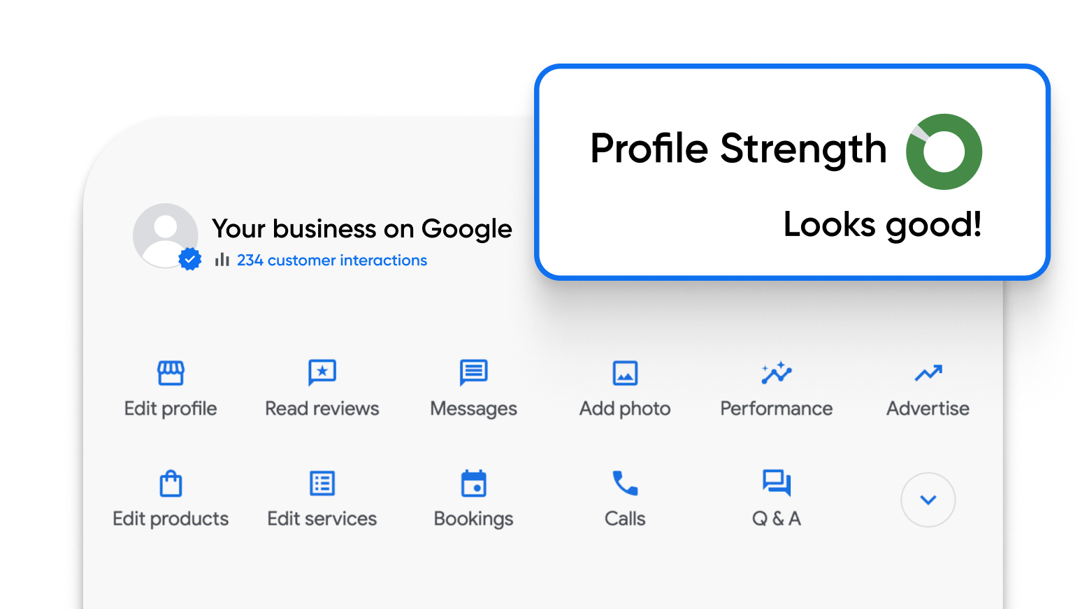 A screenshot of a fully completed GMB profile showing correct business name, address, and category. This helps grow google business profile audience and improve Google Business profile engagement.