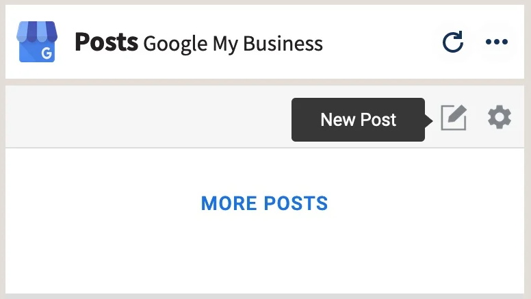 Google My Business Updates Posts Section Screenshot