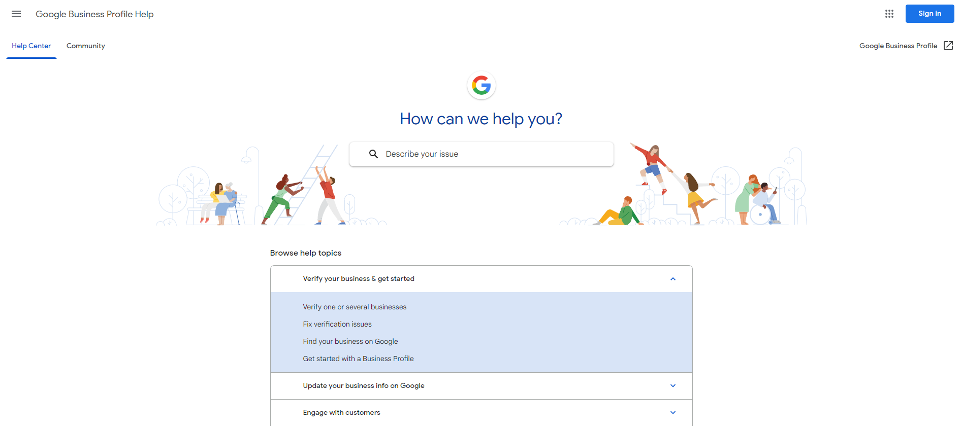 Screenshot showing the process of contacting Google My Business Support for a guide demonstrating how to remove fake google reviews