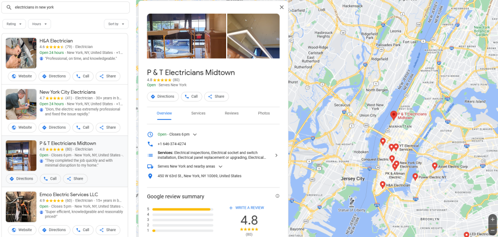 Google Maps Business Profile SEO For Electric based businesses trying to get more customers