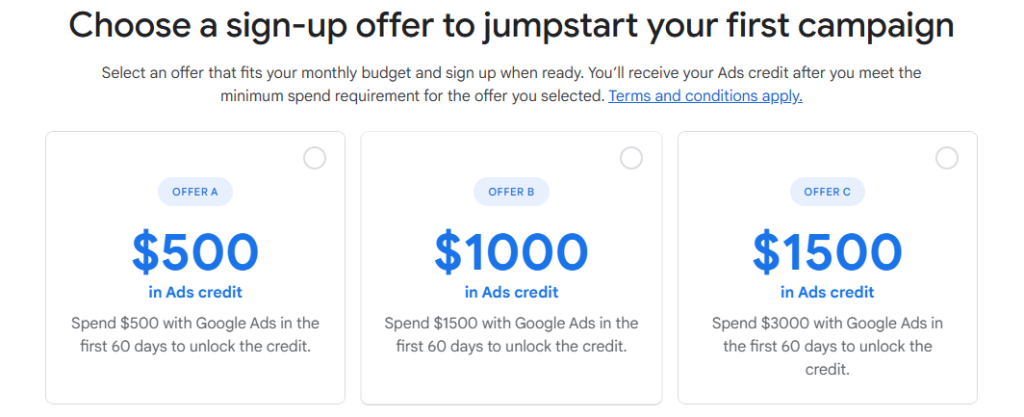 Setting up you ad spend budget for a google ads campaign