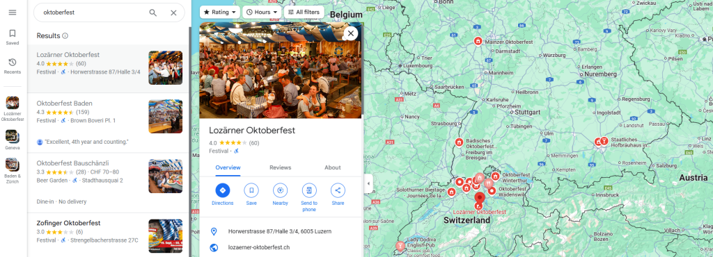 Update post examples for oktoberfest type events using Google Business profile for Seasonal Businesses