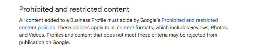Google Business Policies to follow to avoid violations
