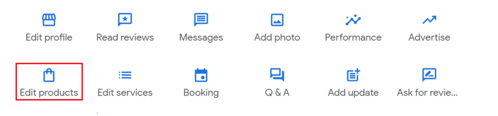 How to edit and or add products to your Google Business Profile