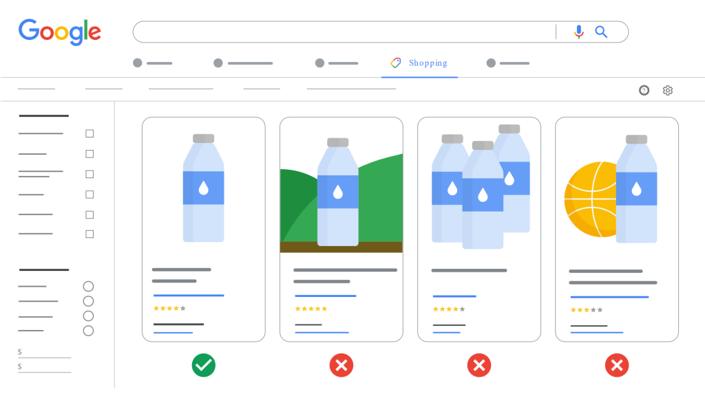 Key Google Shopping Guidelines regarding what kinds of images to use for your products on Google Merchant Center