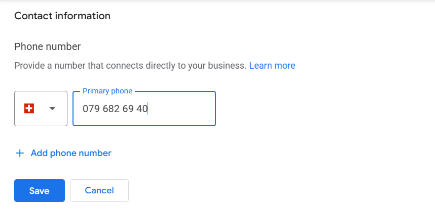 adding your new and updated business phone number to your Google Business Profile so you can Change your Phone Number on Google Business