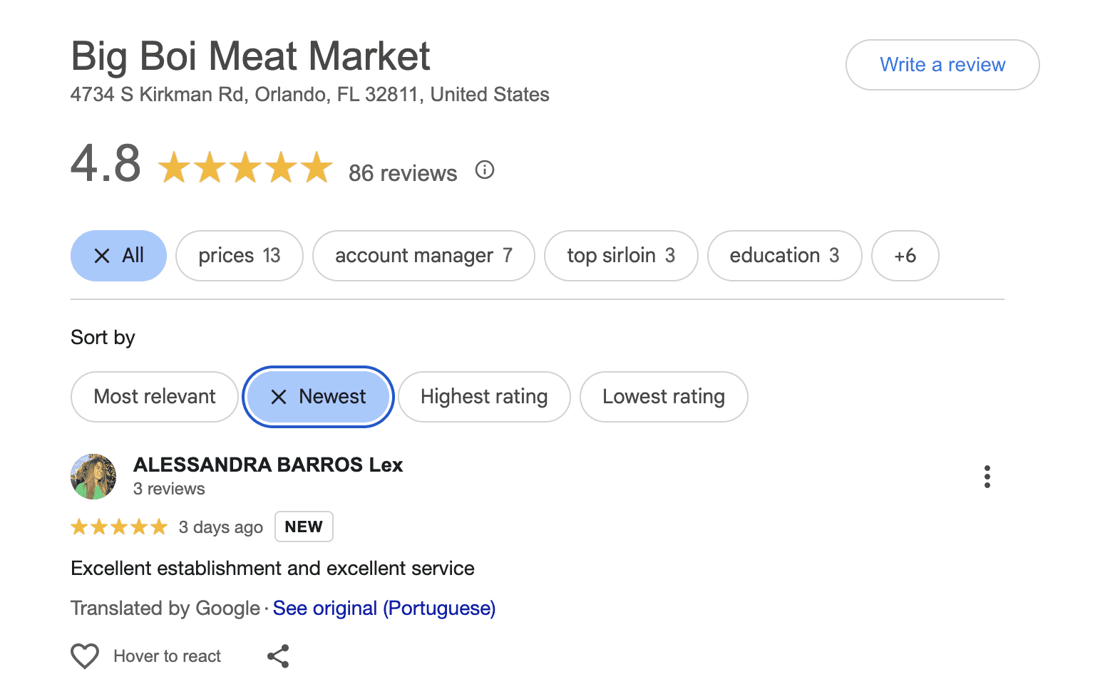 Measuring GBP reviews to see how long local SEO takes to work