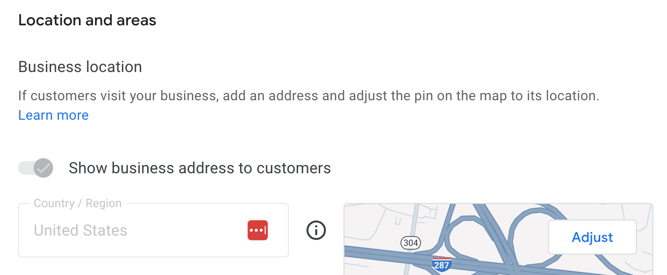 how turn off your home address from your Google Business Profile if you business doesn't mean Google's policy.